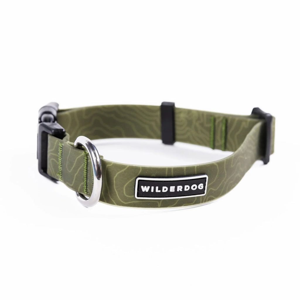Wilderdog Waterproof Dog Collar, Olive