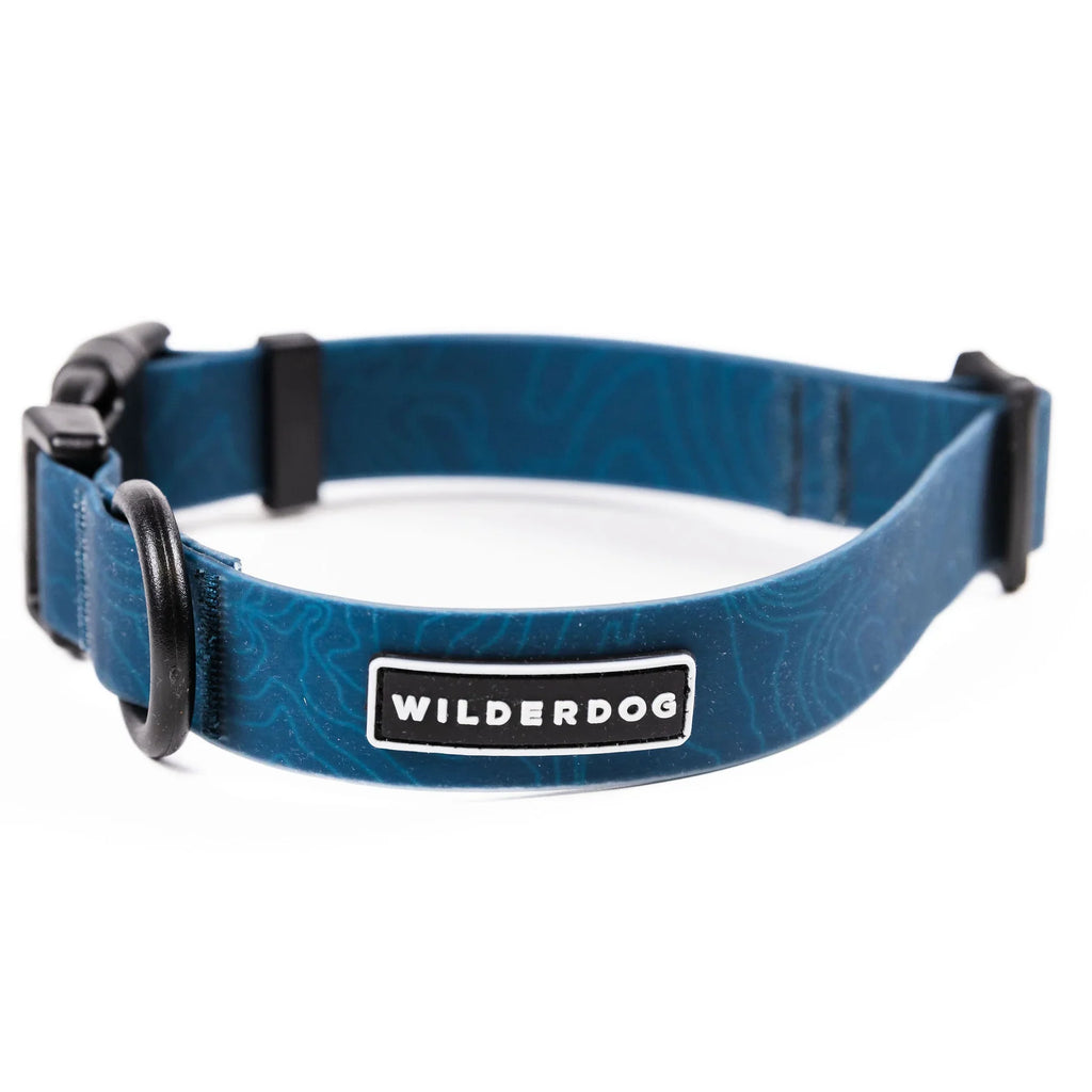 Wilderdog Waterproof Dog Collar, Pacific Blue