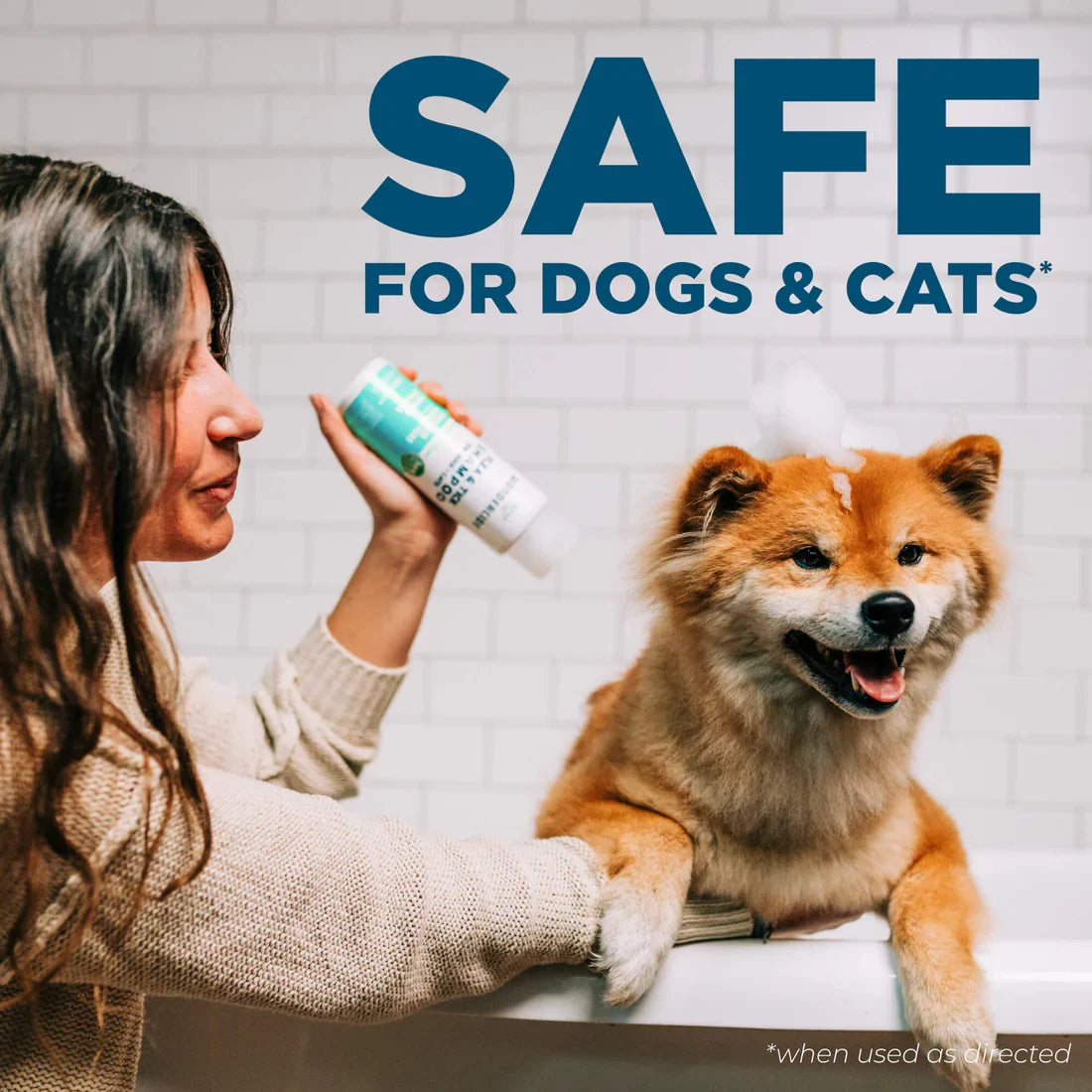 Wondercide Flea & Tick Lemongrass Shampoo for Dogs and Cats with Natural Essential Oils