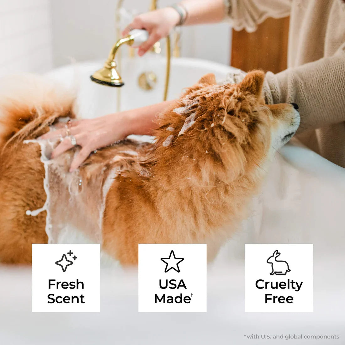 Wondercide Flea & Tick Lemongrass Shampoo for Dogs and Cats with Natural Essential Oils