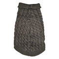 WonderfulPet Twist Knit Pullover Dog Sweater in Gray