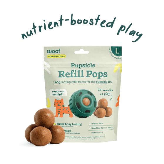 Woof Pupsicle Pops Beef & Peanut Butter Recipe Dog Treat