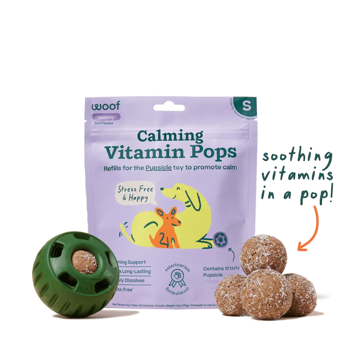 Woof Pupsicle Pops Calming Recipe Dog Treat