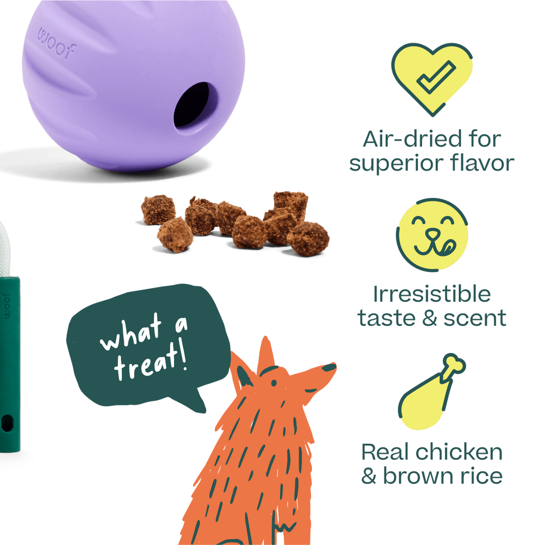 Woof Training and Puzzle Treat Refill Dog Treats