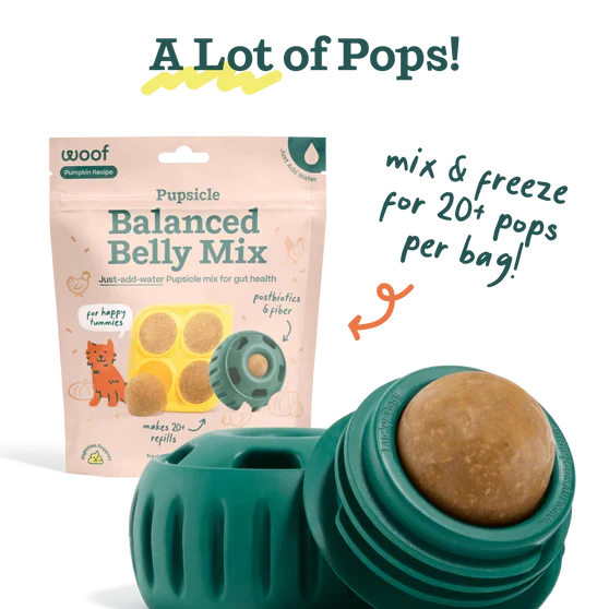 Woof Balanced Belly Pupsicle Mix Lickable Dog Treats