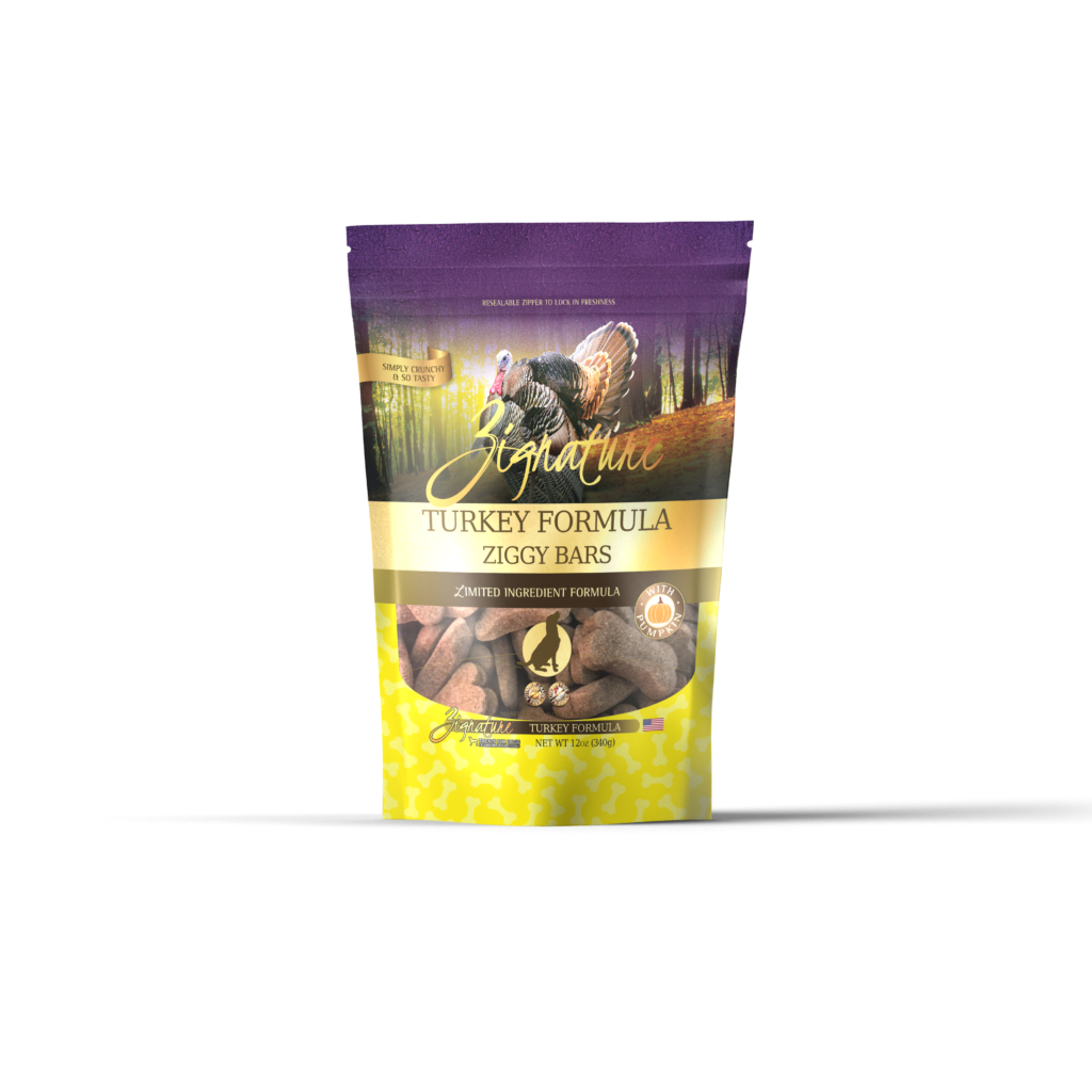 Zignature Ziggy Bars Turkey Dog Treats