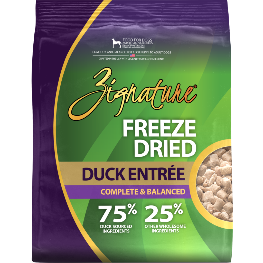Zignature Freeze Dried Duck Entree Dog Food