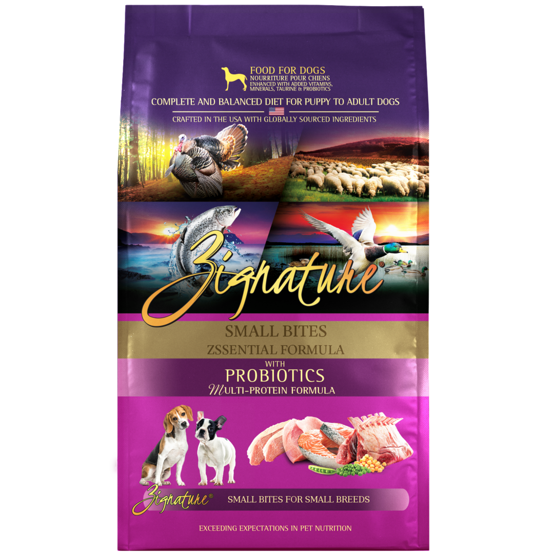 Zignature Small Bites Grain Free Zssential Multi-Protein Recipe Dry Dog Food