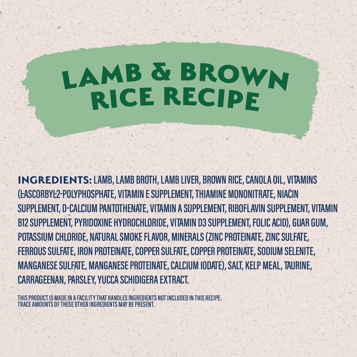 Natural Balance Limited Ingredient Lamb & Brown Rice Recipe Wet Dog Food