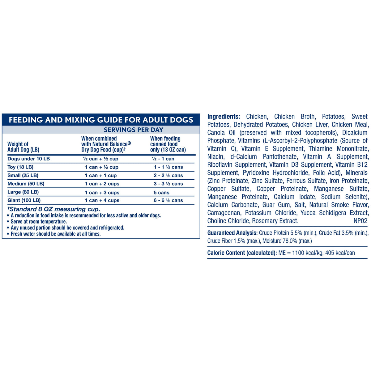 Natural Balance Limited Ingredient Grain Free Chicken & Sweet Potato Recipe Dog Wet