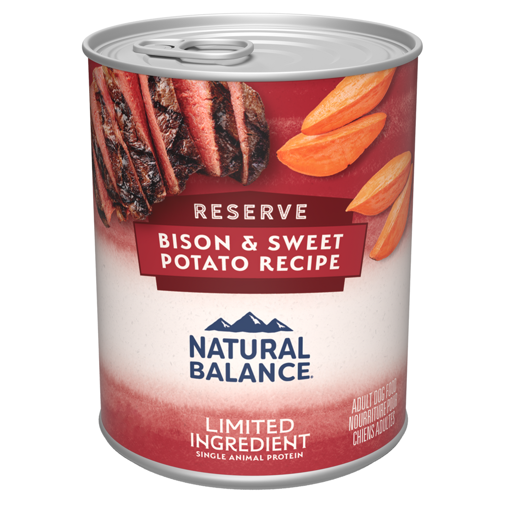 Natural Balance Limited Ingredient Reserve Grain Free Bison & Sweet Potato Recipe Dog Wet