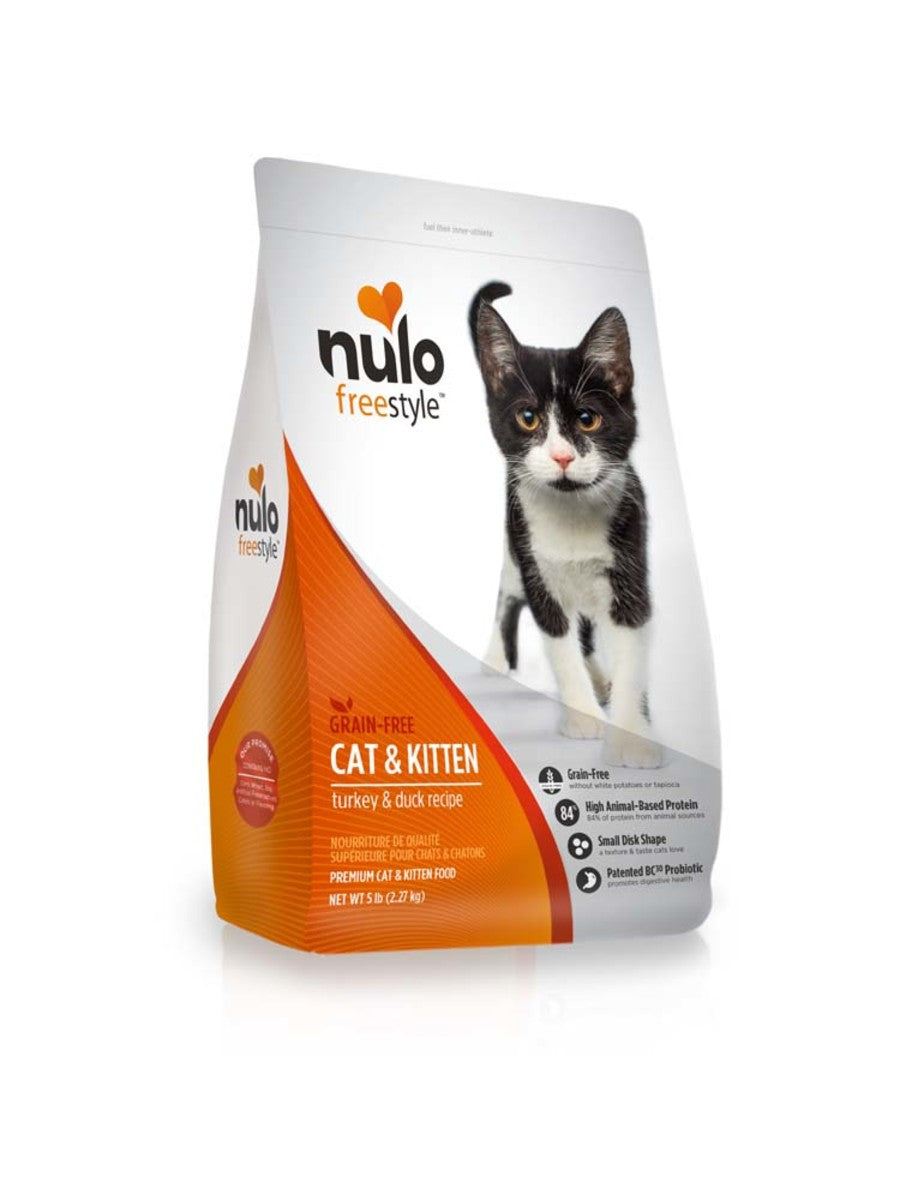 Nulo Freestyle Grain-Free Turkey & Duck Dry Cat and Kitten Food