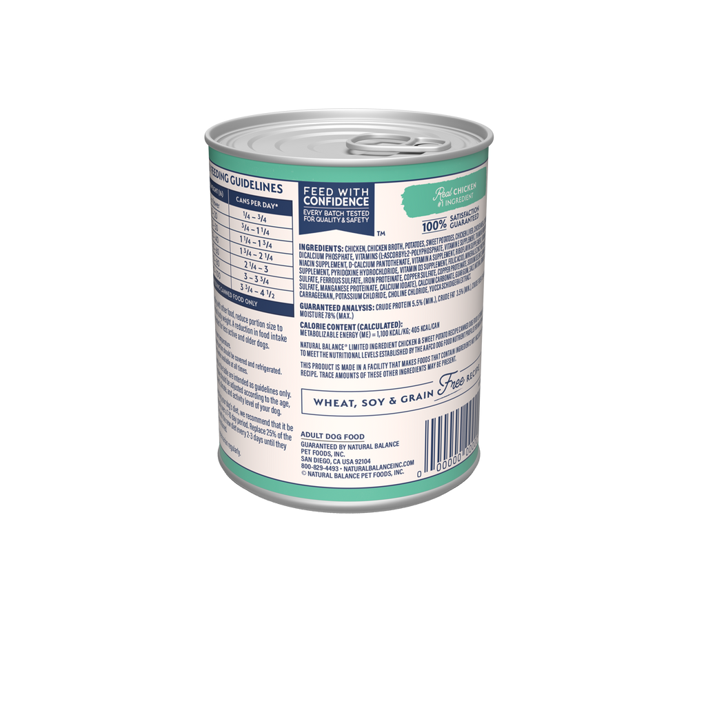 Natural Balance Limited Ingredient Grain Free Chicken & Sweet Potato Recipe Dog Wet