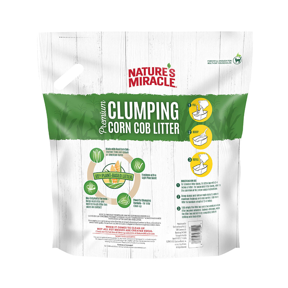 Nature's Miracle Premium Clumping Corn Cob Cat Litter