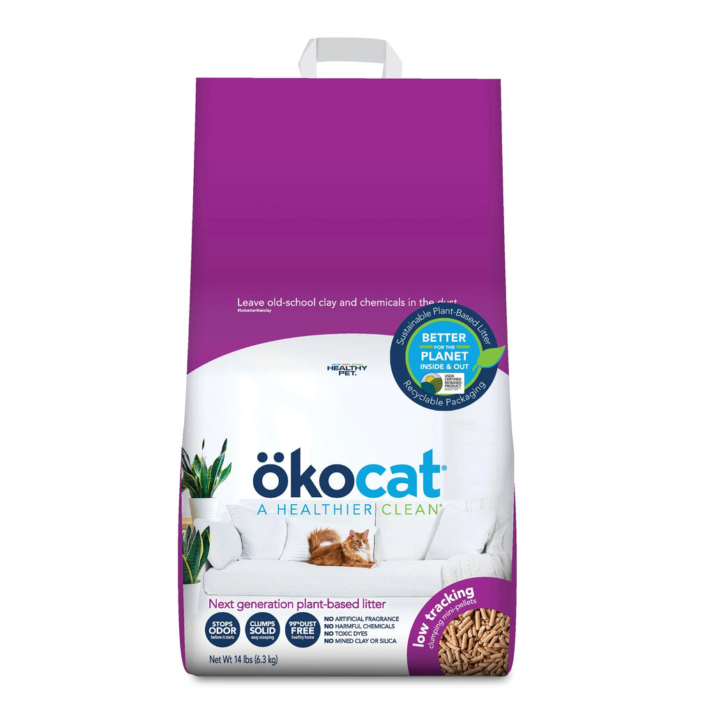 ökocat Low Tracking Mini-Pellets Clumping Wood Cat Litter