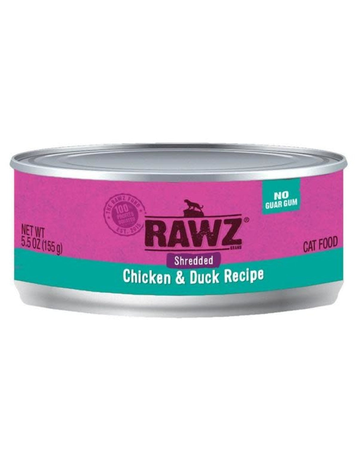 RAWZ Shredded Chicken & Duck Recipe Canned Cat Food