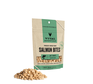 Vital Essentials Freeze-Dried Salmon Bites Cat Treats