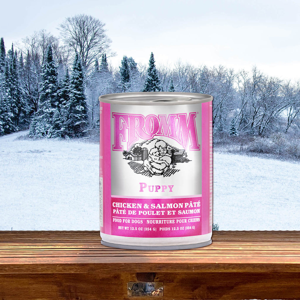 Fromm Family Classic Puppy Chicken & Salmon Rice Pate Canned Puppy Food