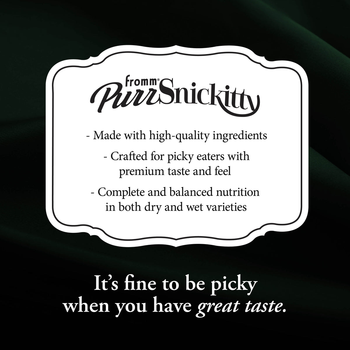 Fromm PurrSnickitty Game Bird Grandeur Dry Cat Food