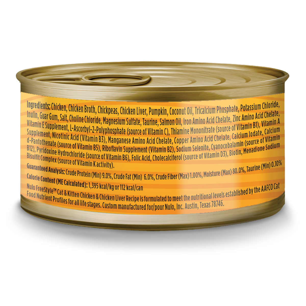 Nulo Freestyle Cat & Kitten Chicken & Chicken Liver Smooth Pate in Broth Canned Cat Food
