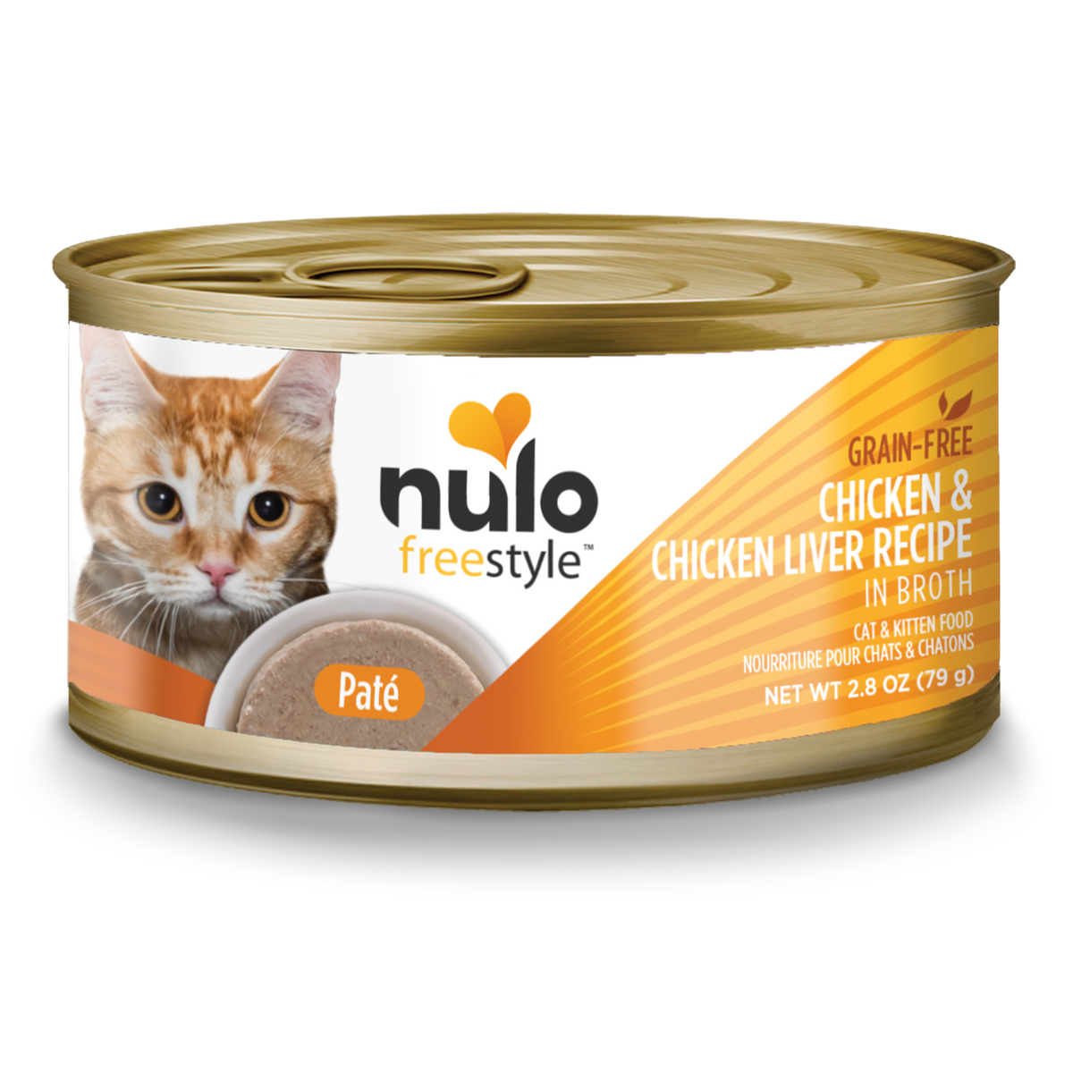 Nulo Freestyle Cat & Kitten Chicken & Chicken Liver Smooth Pate in Broth Canned Cat Food