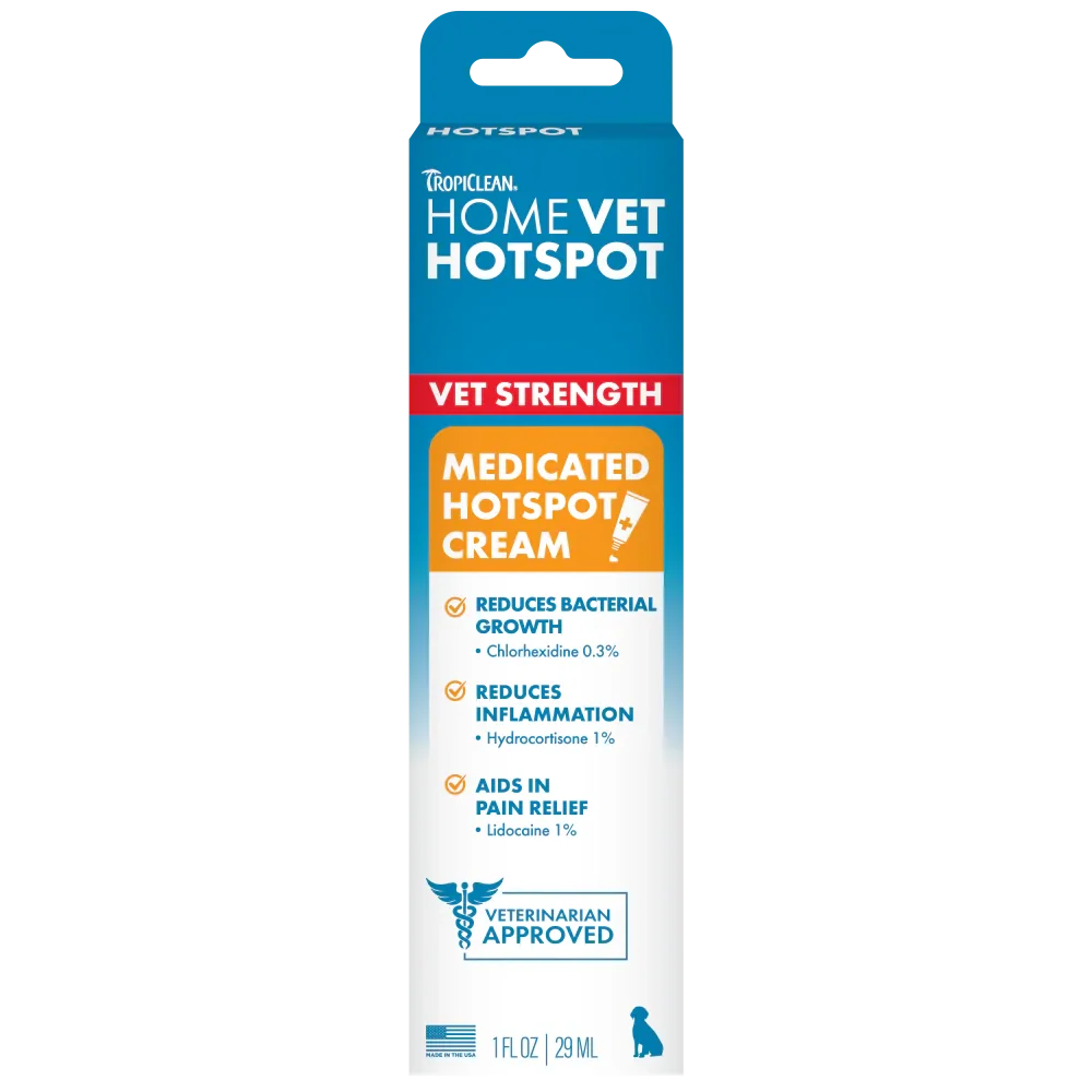 Tropiclean HomeVet Hot Spot Cream for Dogs