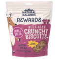 Natural Balance Rewards Bite-Size Crunchy Biscuits Small Breed With Real Venison Dog Treat